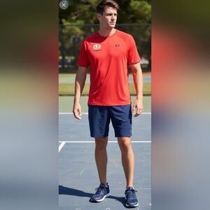 Under Armour The Tech Tee men L t-shirt red,pre-loved